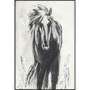 Dark Horse - 48" x 72" Painting By Buddy Whitlock - Black