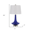 26" Metal Two Light Bedside Table Lamps With White Globe Shade (Set of 2) - Silver - HomeRoots - Lamp Sets - Elite Enclave Home