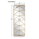 Crossed Up - Full Length Mirror - Gold