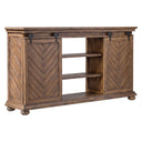 Primalia - Barn Door Media Console - Light Brown