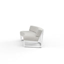 Newport - Curved Sofa, No Welt - Cast Silver / White