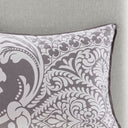Vienna - King 7 Piece Printed Comforter Set - Gray