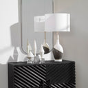Tanali - Modern Table Lamp - White & Gray