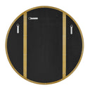 Amram - Round Mirror - Antique Brass / Gold