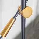 Metal Swing Arm With Black Cone Shade - Black