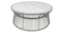 Miami - Table With Honed Cararra Marble Top