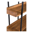 Vancouver - Large Bookshelf - Brown - Moe's Home Collection - Standard Bookcases - Elite Enclave Home