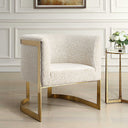 Bellina - Plush Barrel Chair - Gold - Uttermost - Accent Chairs- Elite Enclave Home