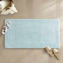 Splendor - 21" x 34" 100% Cotton Tufted 3000 GSM Reversible Bath Rug - Light Blue - Madison Park Signature - Bath Rugs & Mats - Elite Enclave Home