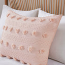 Lucy - Clip Jacquard Full Comforter Set - Pink