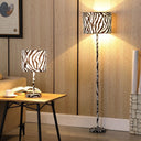 59" Bedside Table Lamp With White Drum Shade - White
