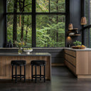 Monette - Counter Stool With Black Base - Meridian Furniture - Counter Height (24" - 27") - Elite Enclave Home