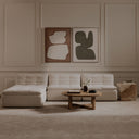 Lino - Lounge Modular Sectional - Beige - Moe's Home Collection - Stationary Sectionals - Elite Enclave Home