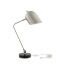 Iron Desk Table Lamp With Gray Bell Shade - Gray