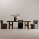 Cormac - Rolling Dining Chair - Slate Green - Moe's Home Collection - Side Chairs - Elite Enclave Home