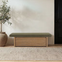 Gemma - Storage Bench - Dark Green - Moe's Home Collection - Storage Benches - Elite Enclave Home