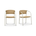 Zola - Outdoor Dining Chair (Set of 2) - Natural - Moe's Home Collection - Chair Sets - Elite Enclave Home