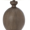 Geometric Table Lamps With Beige Drum Shade (Set of 2) - Brown