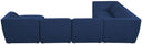 Miramar - 7 Piece Modular Sectional - Meridian Furniture - Stationary Sectionals - Elite Enclave Home
