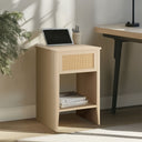 Lennox - Accent Side Table With Drawer Storage & Lower Open Shelf - Natural - 510 Design - End Tables - Elite Enclave Home