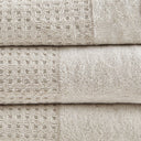 Spa - 6 Piece Jacquard Antimicrobial Towels Set - Taupe - Madison Park - Towel Sets - Elite Enclave Home