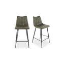 Alibi - Counter Stool (Set of 2) - Dark Green - Moe's Home Collection - Stool Sets - Elite Enclave Home