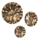 Peonia - Outdoor Wall Art (Set of 3) - Gold