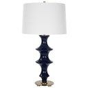 Coil - Sculpted Blue Table Lamp