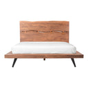 Madagascar - Queen Platform Bed - Light Brown - Moe's Home Collection - Slat Beds - Elite Enclave Home