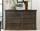 Adelaide - Wood 9 Drawer Dresser - Cocoa Brown - Classic Home - Dressers - Elite Enclave Home