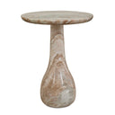 Shura - Indoor - Outdoor Marble Accent Table - Brown / White - Uttermost - Accent Tables - Elite Enclave Home