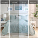 Seaside - King 4 Piece Coverlet Set - Seafoam