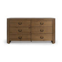 Kyrie - 6 Drawer Dresser - Tawny Brown - Classic Home - Dressers - Elite Enclave Home