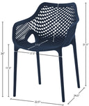 Mykonos - Outdoor Dining Chair (Set of 2) - Meridian Furniture - Chair Sets- Elite Enclave Home