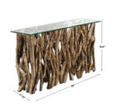 Teak Wood - Console - Light Brown