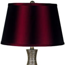 Contemporary Table Lamp - Maroon