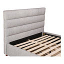 Takio - Queen Bed - Gray - Moe's Home Collection - Upholstered Beds - Elite Enclave Home