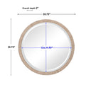 Carbet - Round Rope Mirror - Light Brown