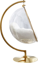 Luna - Swing Accent Chair - White - Meridian Furniture - Hammocks & Hanging Chairs- Elite Enclave Home