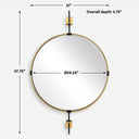 Guardrail - Round Mirror - Gold