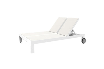 Newport - Adjustable Double Sling Chaise - White