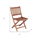 24" x 22" x 33" Solid Wood Indoor Outdoor Deck Chair - Brown