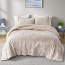 Mira - Crushed Velvet Sherpa Reversible King Comforter Set - Blush - Intelligent Design - Comforters & Sets - Elite Enclave Home