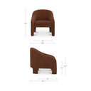 Tuva - Accent Chair - Toffee - Moe's Home Collection - Arm Chairs - Elite Enclave Home