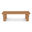 Marina - Outdoor Dining Bench - Light Brown - Moe's Home Collection - Benches - Elite Enclave Home