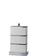 Modern Table Lamp With USB - White And Silver