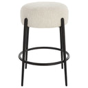 Arles - Plush Counter Stool - White