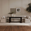Fable - 5 Piece Slipcover Dining Banquette U - Shape - Beige - Moe's Home Collection - Stationary Sectionals - Elite Enclave Home