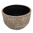 Regalia - Indoor-Outdoor Stone Planter - Brown