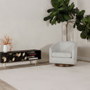 Oscy - Swivel Chair - Splashed White - Moe's Home Collection - Swivel Chairs - Elite Enclave Home